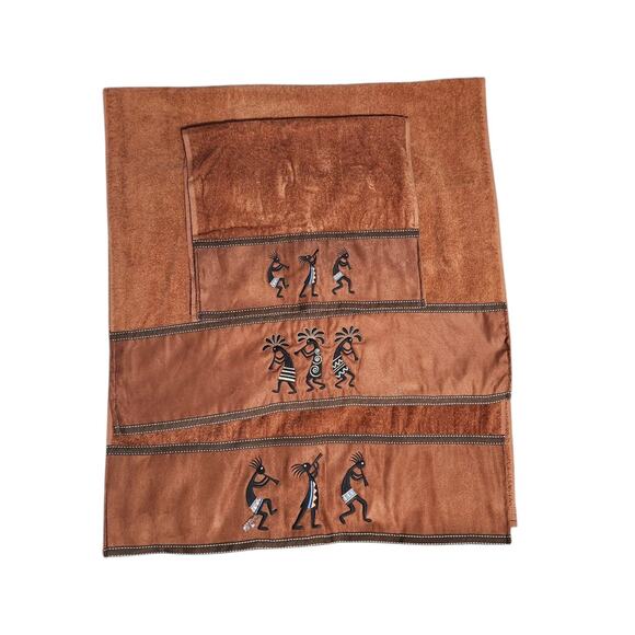 AVANTI KOKOPELLI BATH Towels LOT OF 3 Hand Towel( 1) & Towel Sheet (2) - Picture 4 of 6
